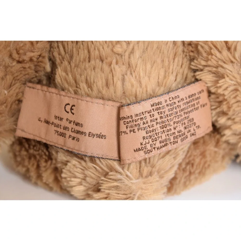 Burberry Fragrances 2007 Promotional Brown Teddy Bear Russ Berrie Plush - 96227D